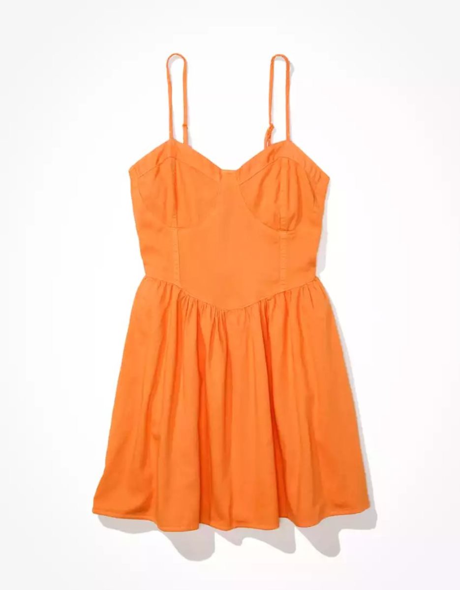 Mini Robe American Eagle AE Corset Cami Orange Femme | YGQ-71827919